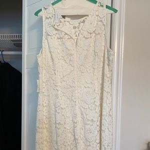 White lace dress